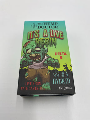 THE HEMP DOCTOR D8 "IT'S A-LIVE RESIN" LIVE RESIN CART GG #4 (HYBRID)
