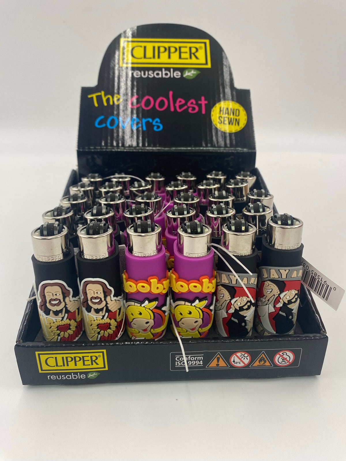 CLIPPER POP COVER JAY AND SILENT BOB LIGHTER 30 CT DISPLAY