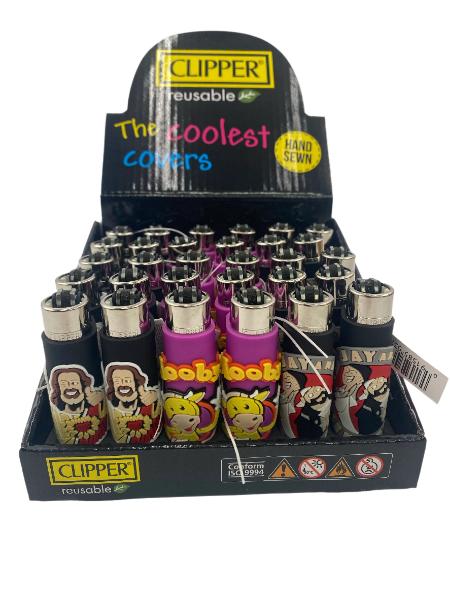 CLIPPER POP COVER JAY AND SILENT BOB LIGHTER 30 CT DISPLAY