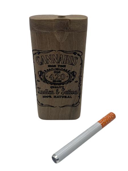 LARGE CANNABIS 420 WOOD DUGOUT