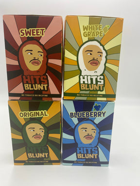 HITS BLUNT PREMIUM ORIGINAL NATURAL HEMP WRAPS 2 PK 25 CT BOX