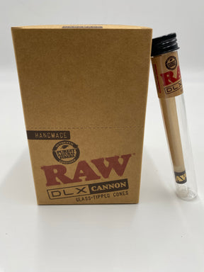 RAW X LUXE GLASS TIP KING SIZE CANNON 12 CT DISPLAY