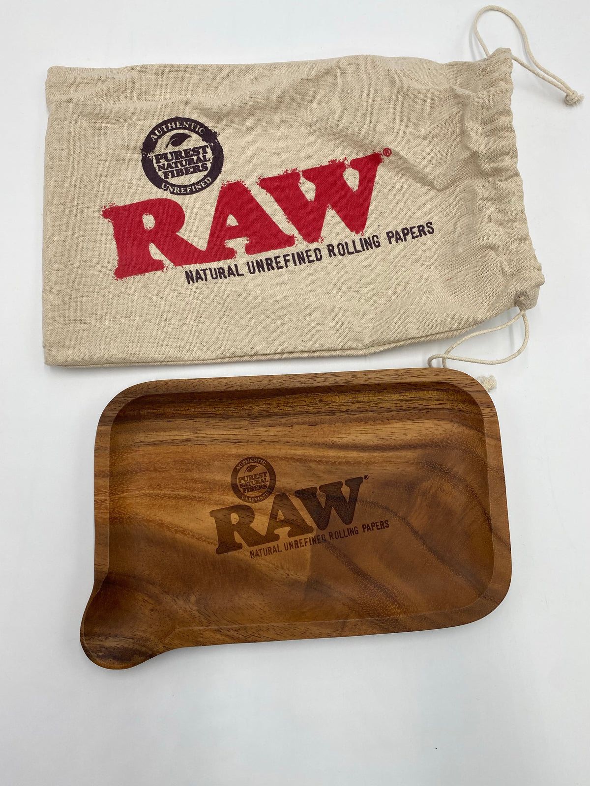 RAW ROLLING TRAY WOOD WITH POUR SPOUT