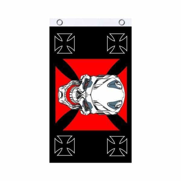 Iron Skull Fly Flag - Smoke Shop Wholesale. Done Right.