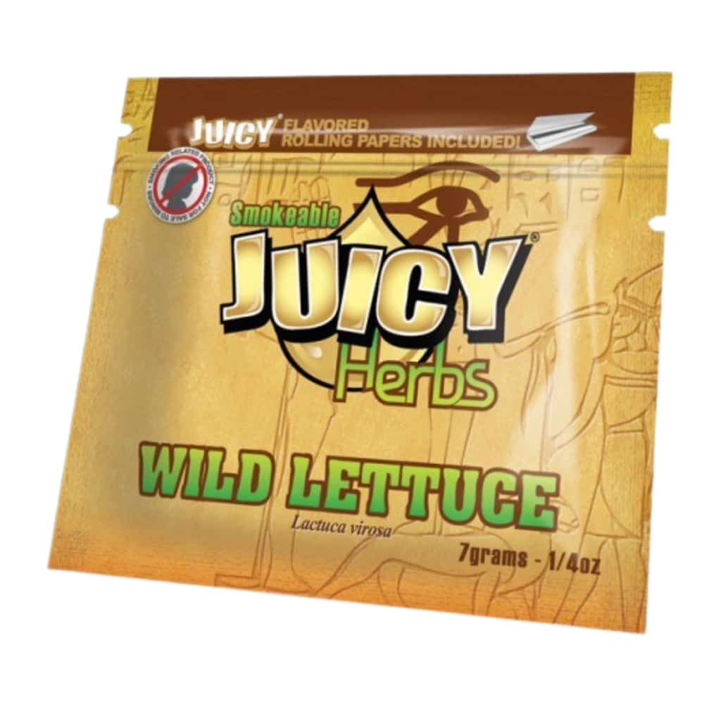 Juicy Herbs Wild Lettuce Herbal Smoking Blend - 7g - Smoke Shop Wholesale. Done Right.