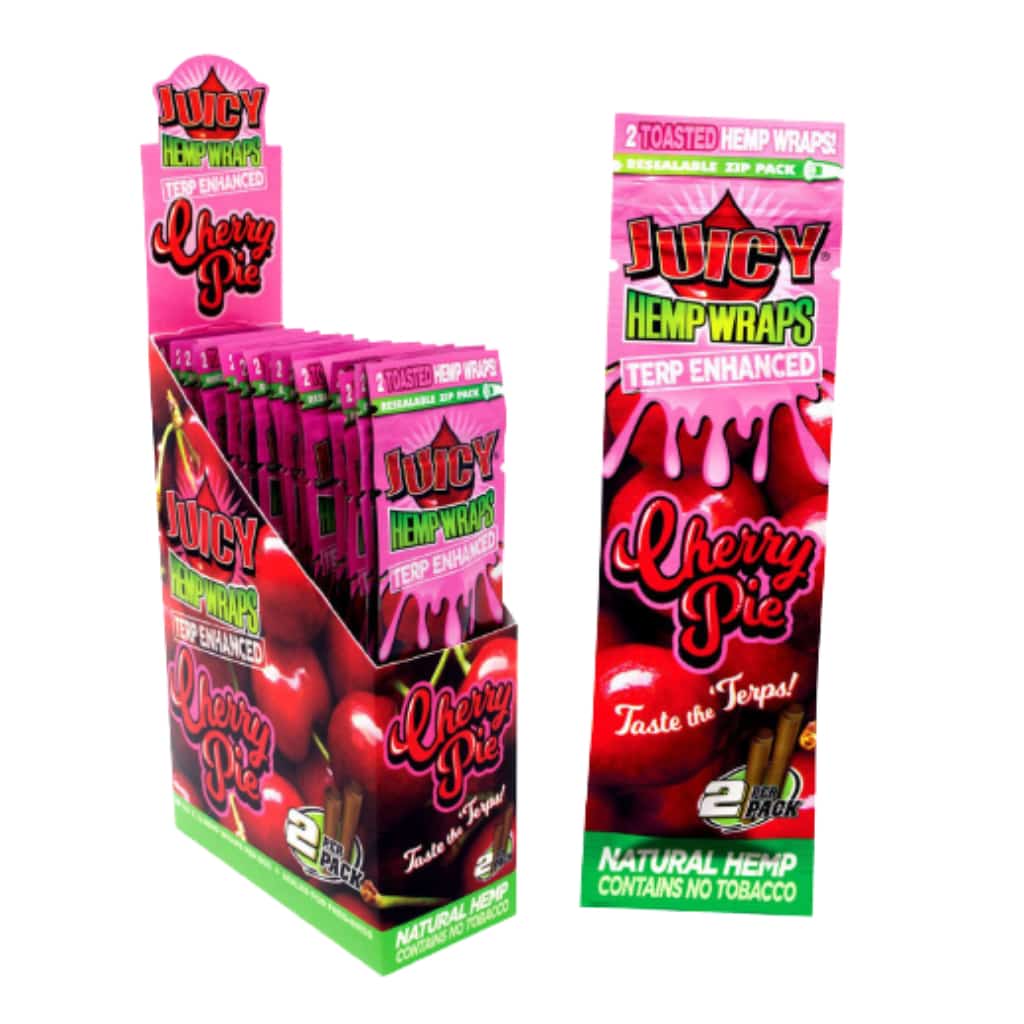 Juicy Jay’s Terp Enhanced Cherry Pie Hemp Wrap - Smoke Shop Wholesale. Done Right.
