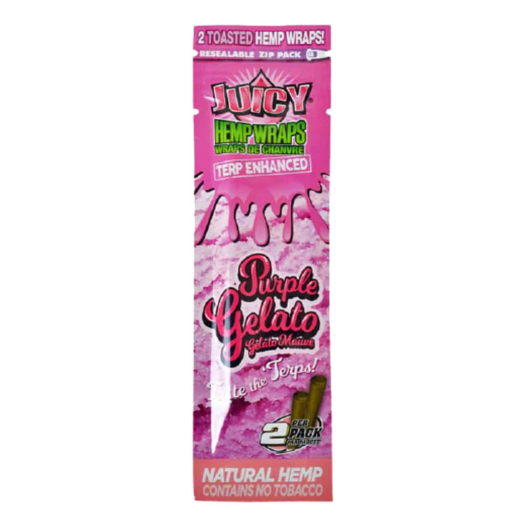 Juicy Jay’s Terp Enhanced Purple Gelato Hemp Wrap - Smoke Shop Wholesale. Done Right.