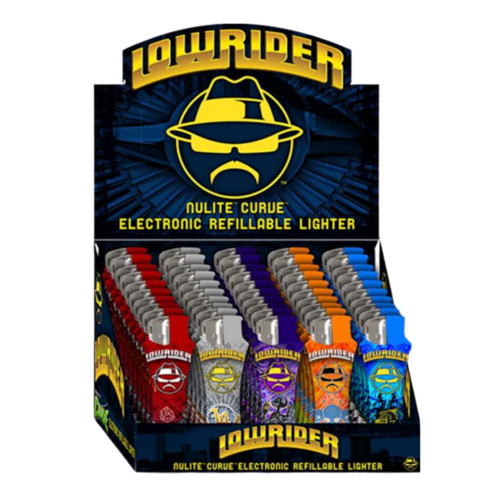 Lowrider Curve Lighters - 50ct - Smoke Shop Wholesale. Done Right.