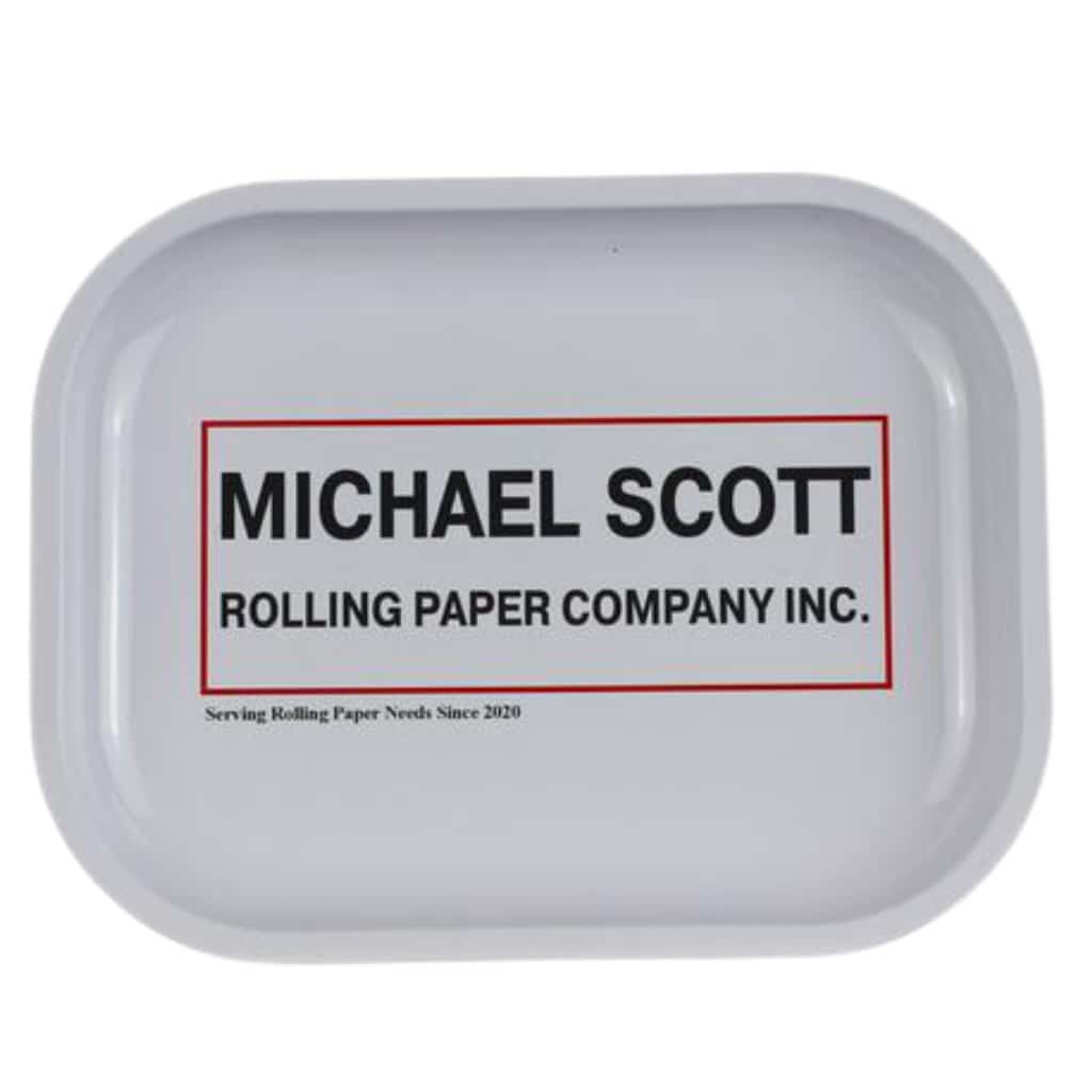 Michael Scott Rolling Paper Company Rolling Tray - Smoke Shop Wholesale. Done Right.