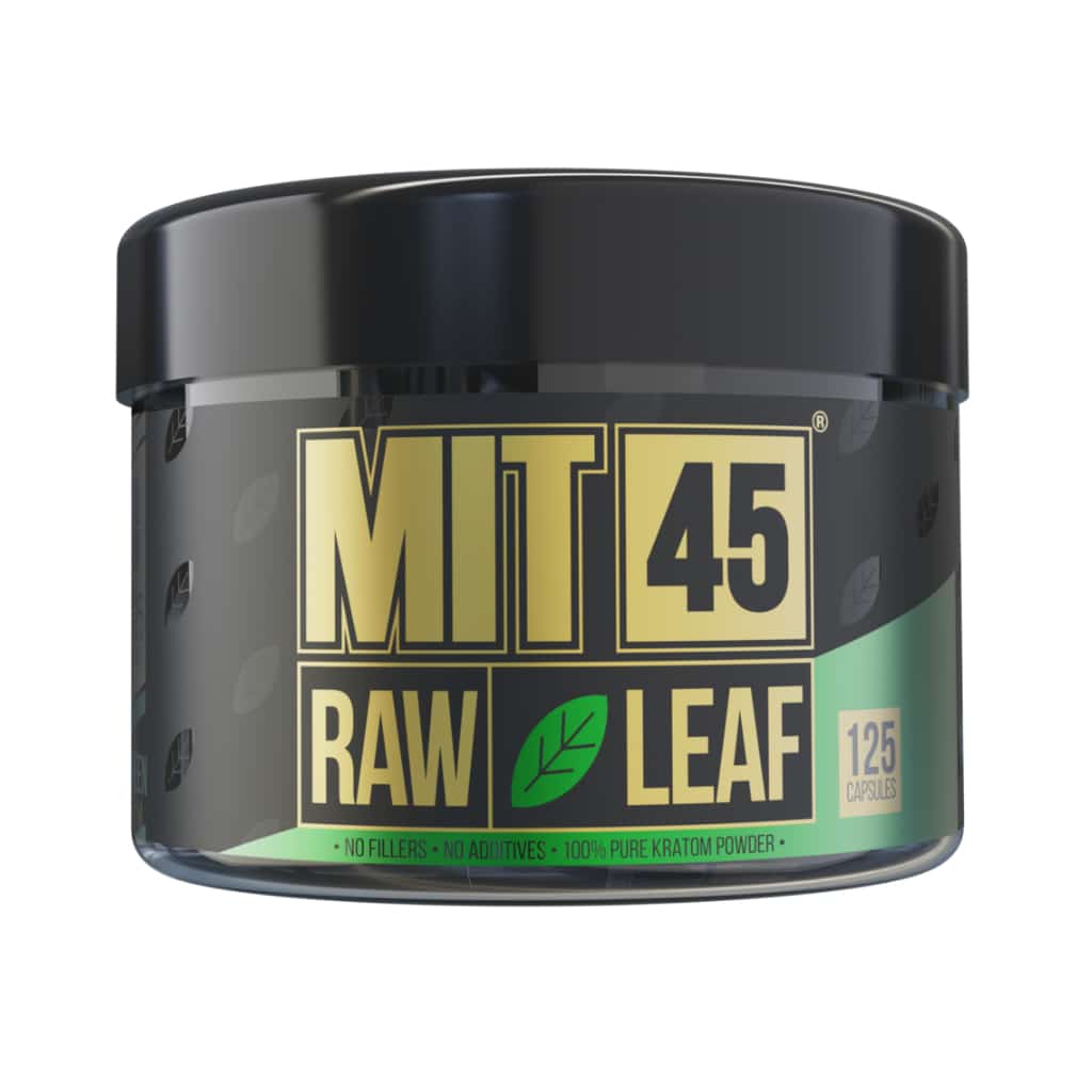MIT 45 Raw Leaf Green Kratom - 125ct Capsules - Smoke Shop Wholesale. Done Right.