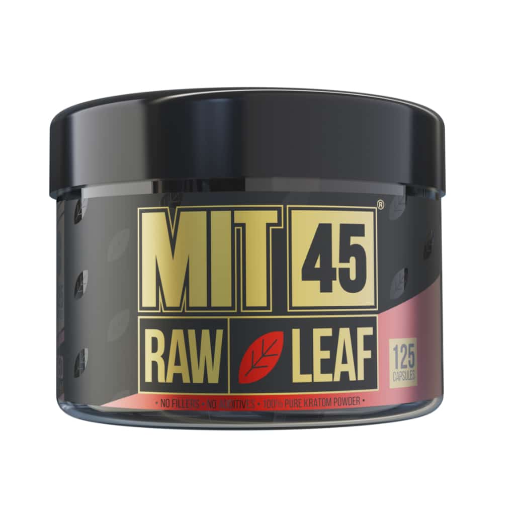 MIT 45 Raw Leaf Red Kratom - 125ct Capsules - Smoke Shop Wholesale. Done Right.