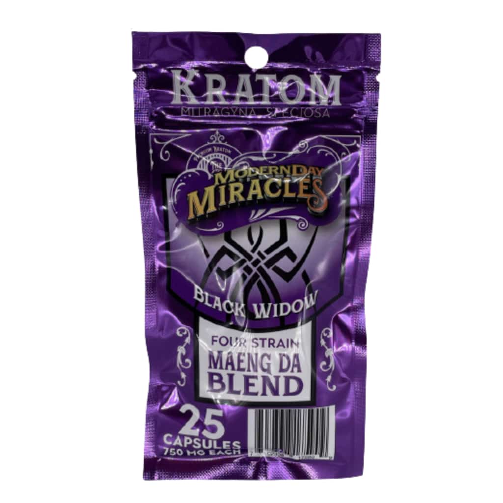 Modern Day Miracles Black Widow Kratom Capsules - Smoke Shop Wholesale. Done Right.