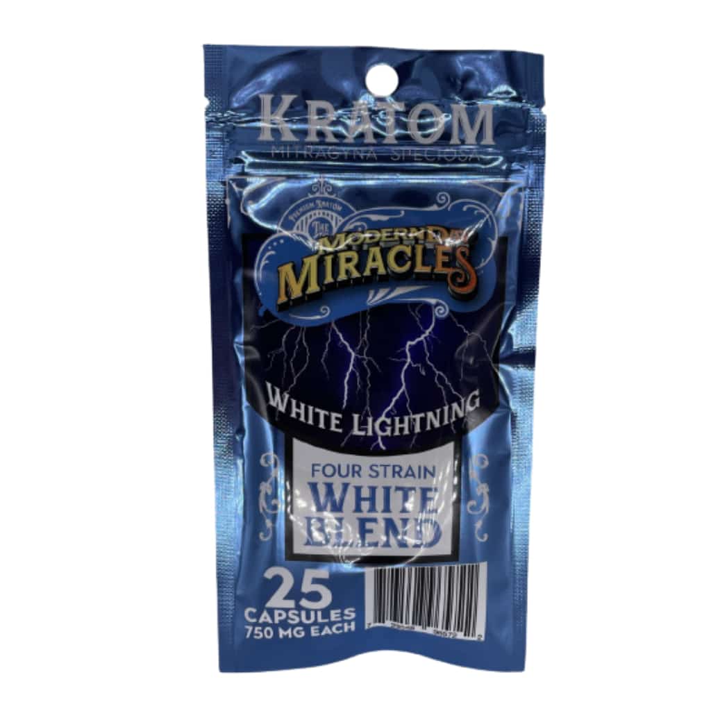 Modern Day Miracles White Lightning Kratom Capsules - Smoke Shop Wholesale. Done Right.