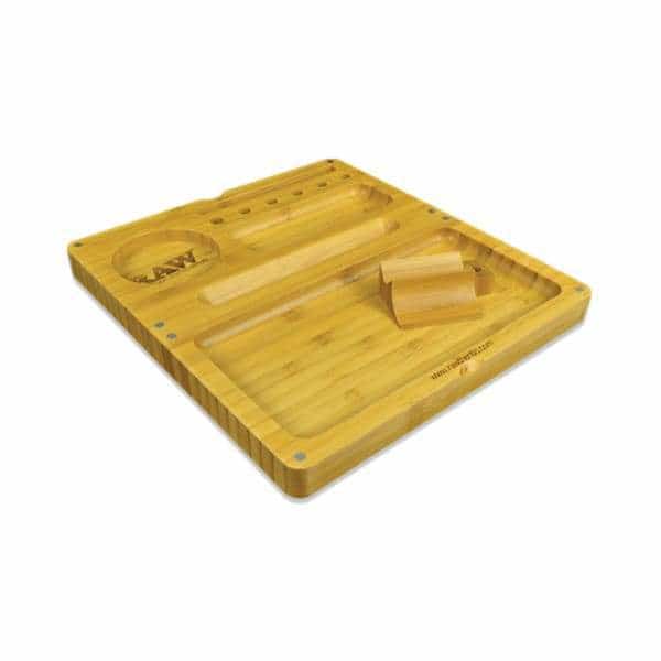 RAW Back Flip Bamboo Rolling Tray - Smoke Shop Wholesale. Done Right.