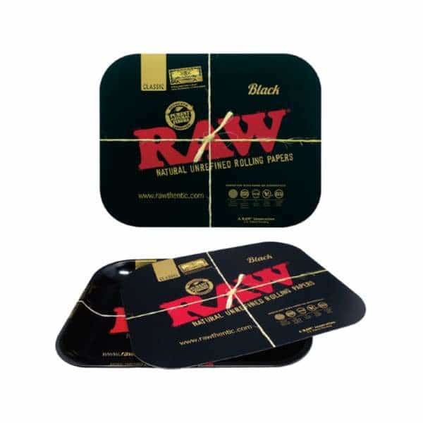 RAW Black Magnetic Tray Covers - Smoke Shop Wholesale. Done Right.