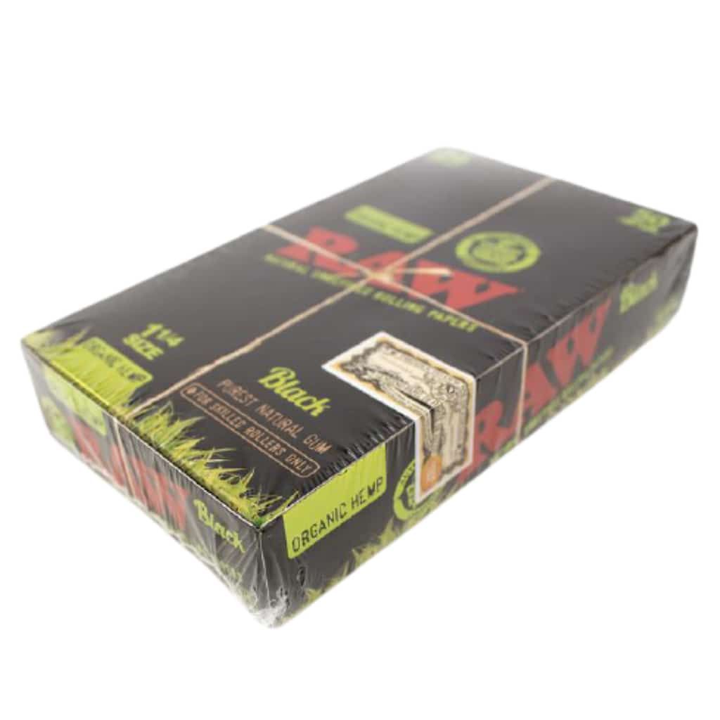RAW Black Organic Hemp 1¼ - 24ct - Smoke Shop Wholesale. Done Right.