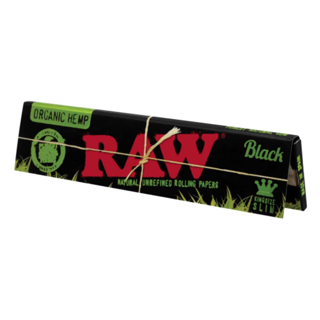 RAW Black Organic Hemp King Size Slim - 50ct - Smoke Shop Wholesale. Done Right.