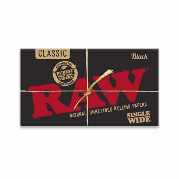RAW Black Single Wide Double Feed - Smoke Shop Wholesale. Done Right.