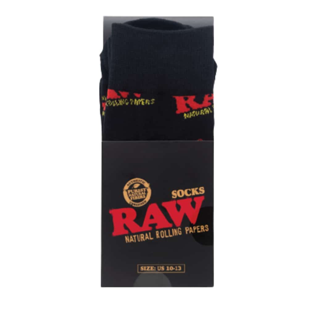 RAW Black Socks - Smoke Shop Wholesale. Done Right.