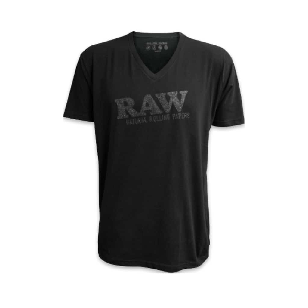 RAW Black Sparkle Tee - Smoke Shop Wholesale. Done Right.