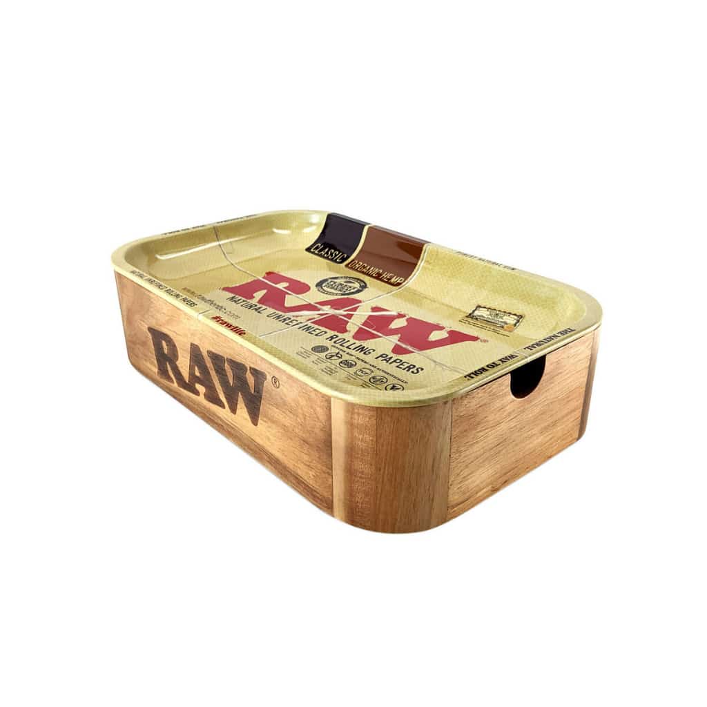 RAW Cache Box Rolling Tray - Smoke Shop Wholesale. Done Right.