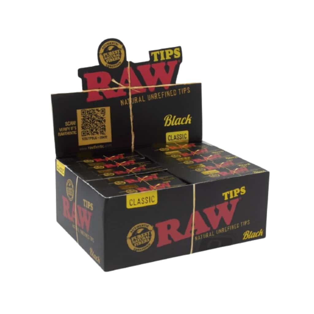 RAW Classic Black Tips - 50ct - Smoke Shop Wholesale. Done Right.
