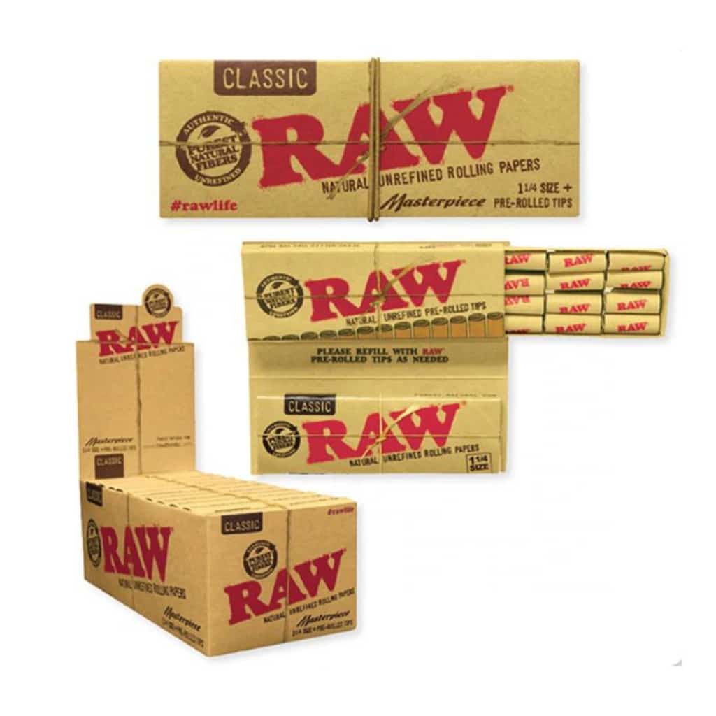 RAW Classic Masterpiece 1 1/4 + Tips - Smoke Shop Wholesale. Done Right.