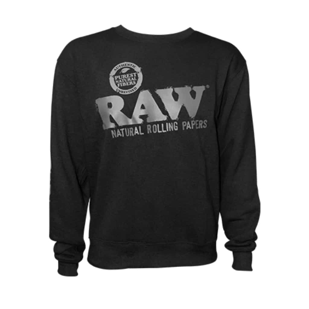 RAW Crewneck Sweatshirt - Black - Smoke Shop Wholesale. Done Right.