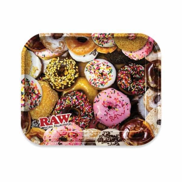 RAW Donuts Rolling Tray - Smoke Shop Wholesale. Done Right.