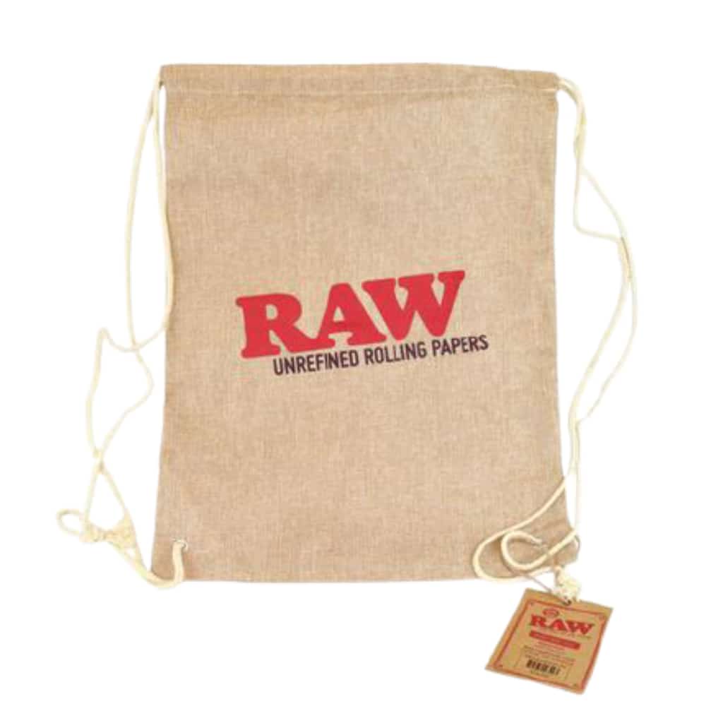 RAW Draw String Bag - Tan - Smoke Shop Wholesale. Done Right.