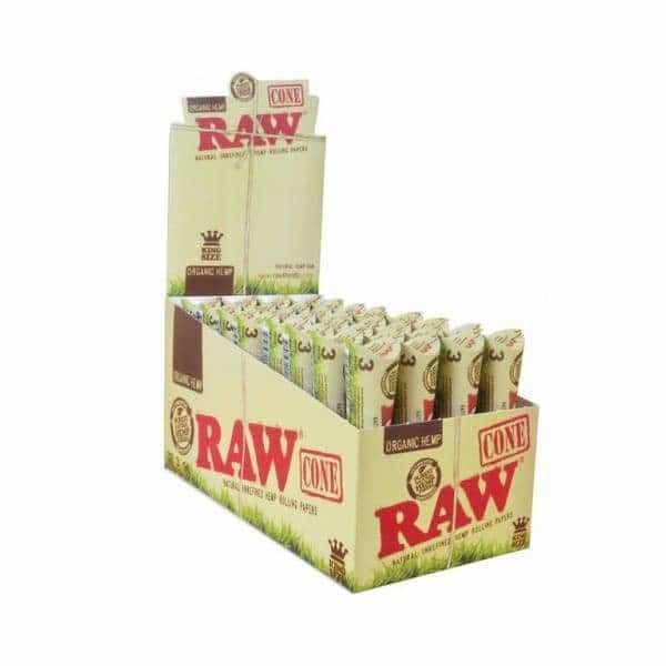 RAW Organics Hemp King Size Cones - 1400ct - Smoke Shop Wholesale. Done Right.