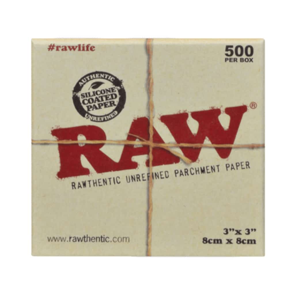 Raw Parchment 3x3 Squares - 500ct - Smoke Shop Wholesale. Done Right.
