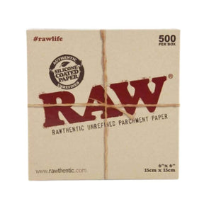 Raw Parchment 6x6 Squares - 500ct - Smoke Shop Wholesale. Done Right.