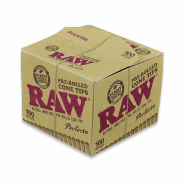 RAW Perfecto Pre-Rolled Cone Tips Box - Smoke Shop Wholesale. Done Right.