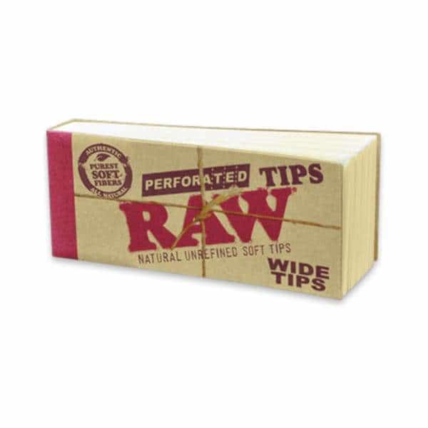 RAW Perforated Wide Tips - Smoke Shop Wholesale. Done Right.
