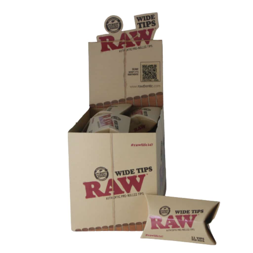 RAW Pre-Rolled Wide Herbal Tips - Smoke Shop Wholesale. Done Right.