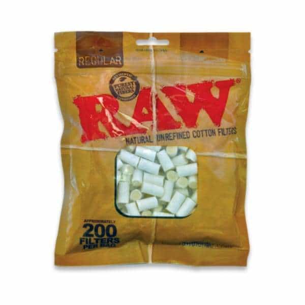 RAW Pure Cotton Filters 200ct - Smoke Shop Wholesale. Done Right.