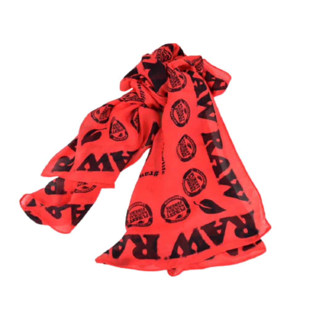 RAW Red Fashion Scarf - Smoke Shop Wholesale. Done Right.