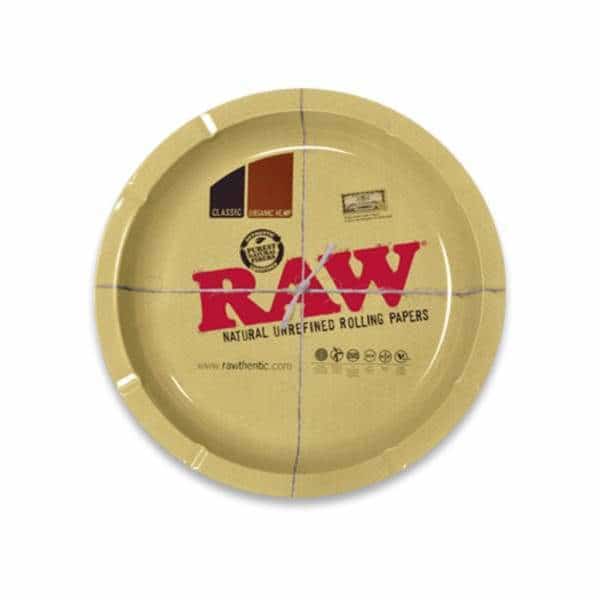 RAW Round Metal Rolling Tray - Smoke Shop Wholesale. Done Right.