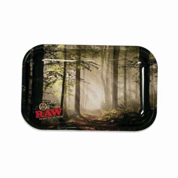 RAW Smokey Forest Small Rolling Tray - Smoke Shop Wholesale. Done Right.