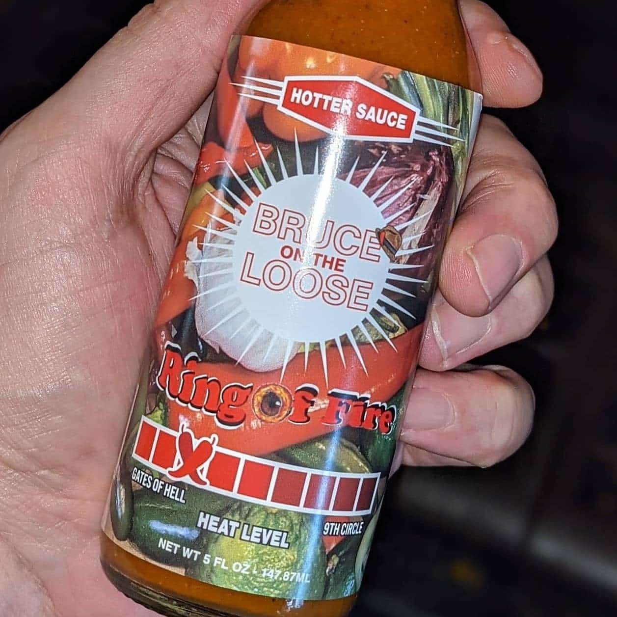 Ring of Fire Hot Sauce by Bruce On The Loose - Smoke Shop Wholesale. Done Right.