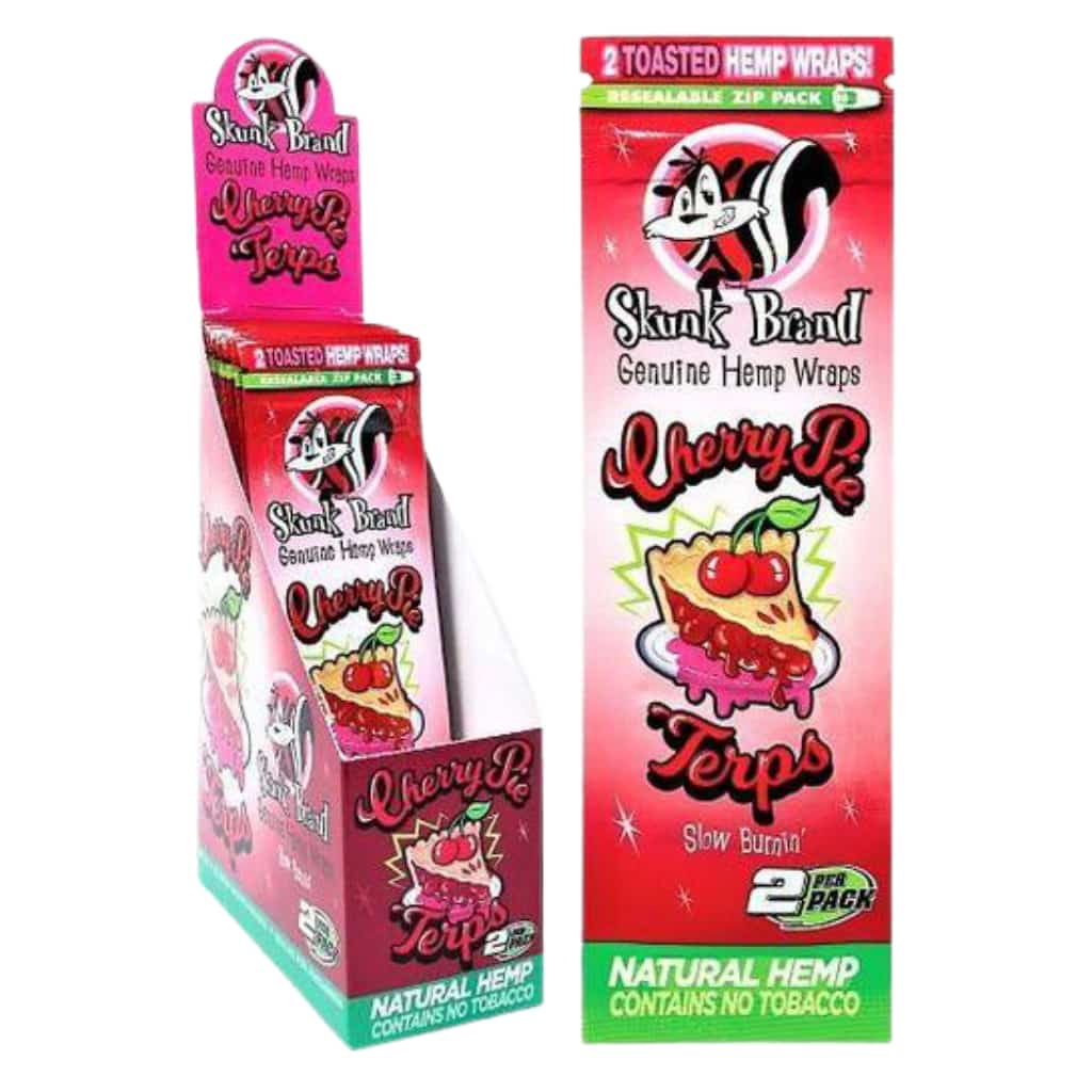 Skunk Brand Terp Infused Hemp Wraps - Cherry Pie - Smoke Shop Wholesale. Done Right.