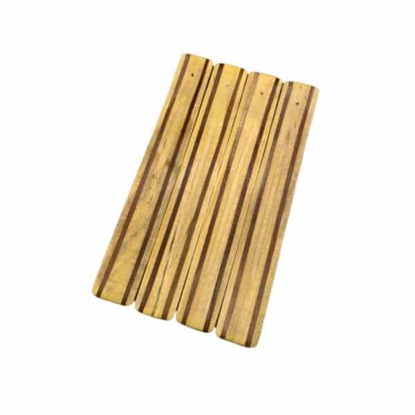 Striped Wood Incense Burner - Smoke Shop Wholesale. Done Right.