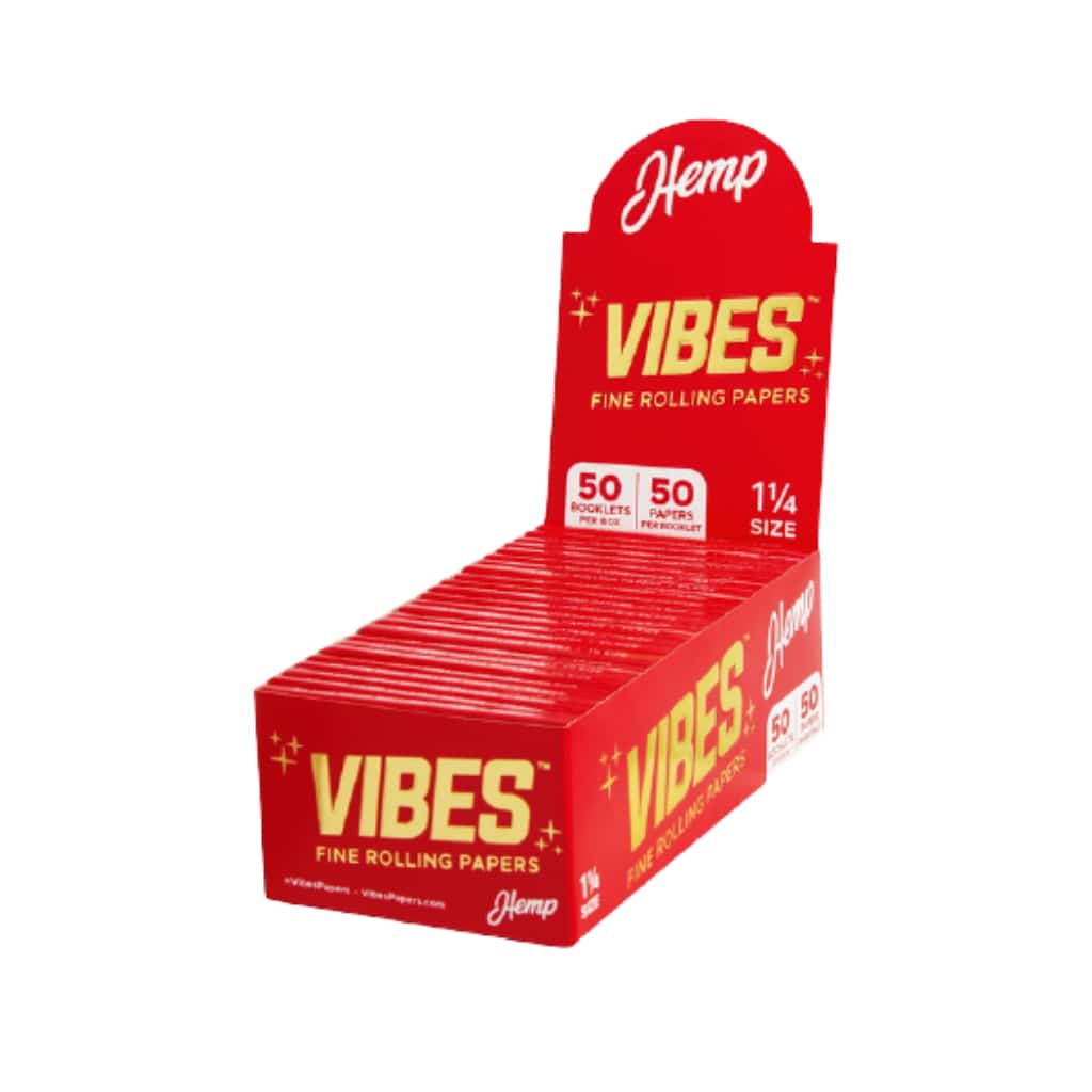 Vibes 1 1/4 Hemp Rolling Papers - Smoke Shop Wholesale. Done Right.