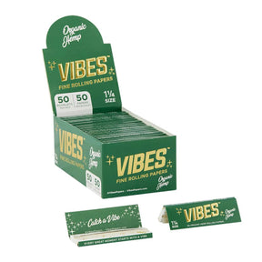 Vibes 1 1/4 Organic Hemp Rolling Papers - Smoke Shop Wholesale. Done Right.