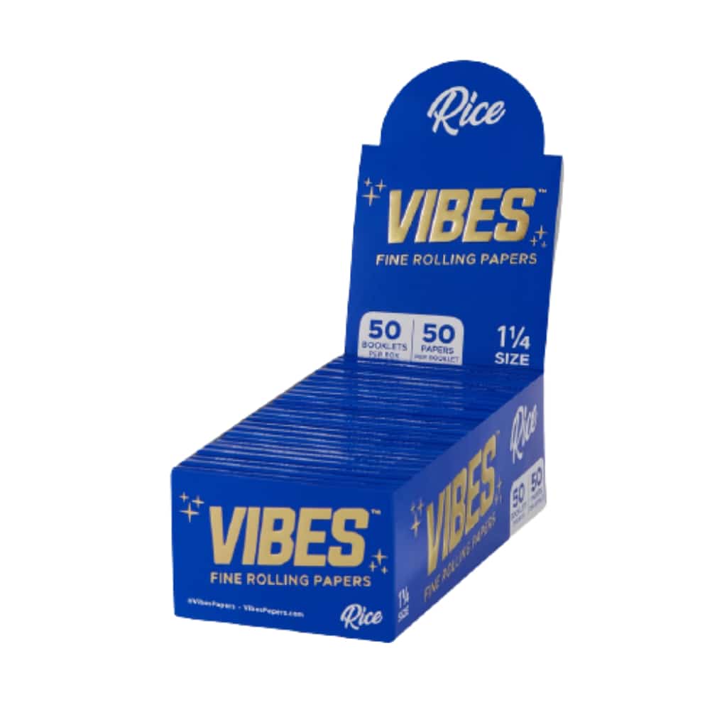 Vibes 1 1/4 Rice Rolling Paper - Smoke Shop Wholesale. Done Right.