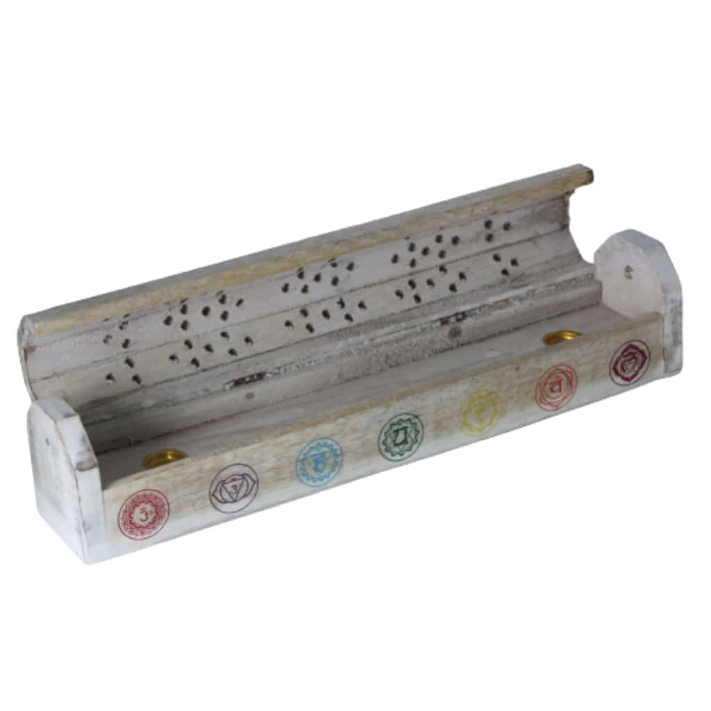 White Coffin 7 Chakra Incense Burner - Smoke Shop Wholesale. Done Right.