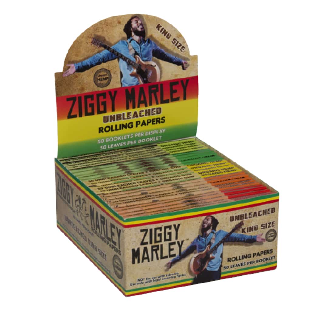 Ziggy Marley Unbleached King Size Hemp Papers - Smoke Shop Wholesale. Done Right.